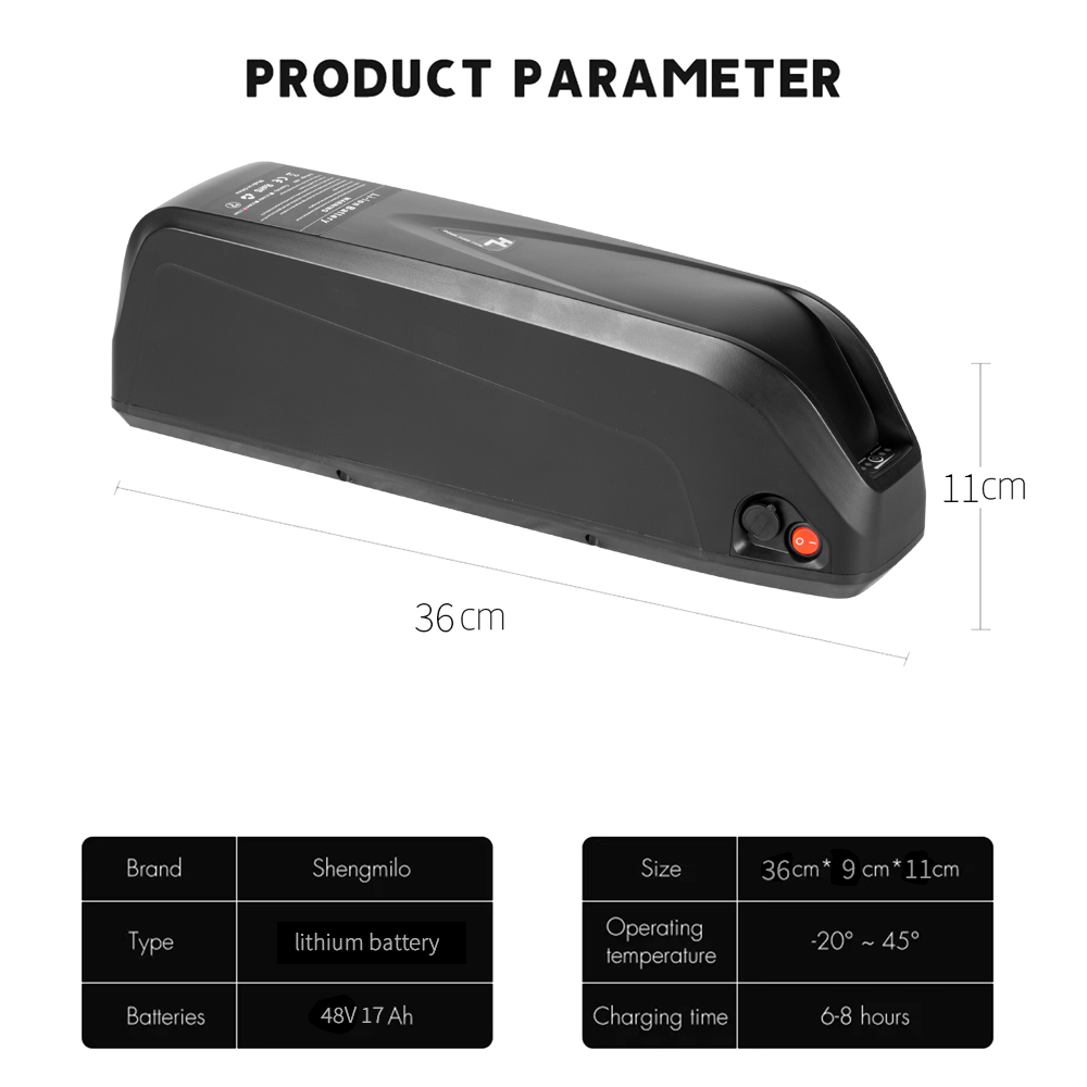 Electric Bike Battery 48V17AH for MX02S