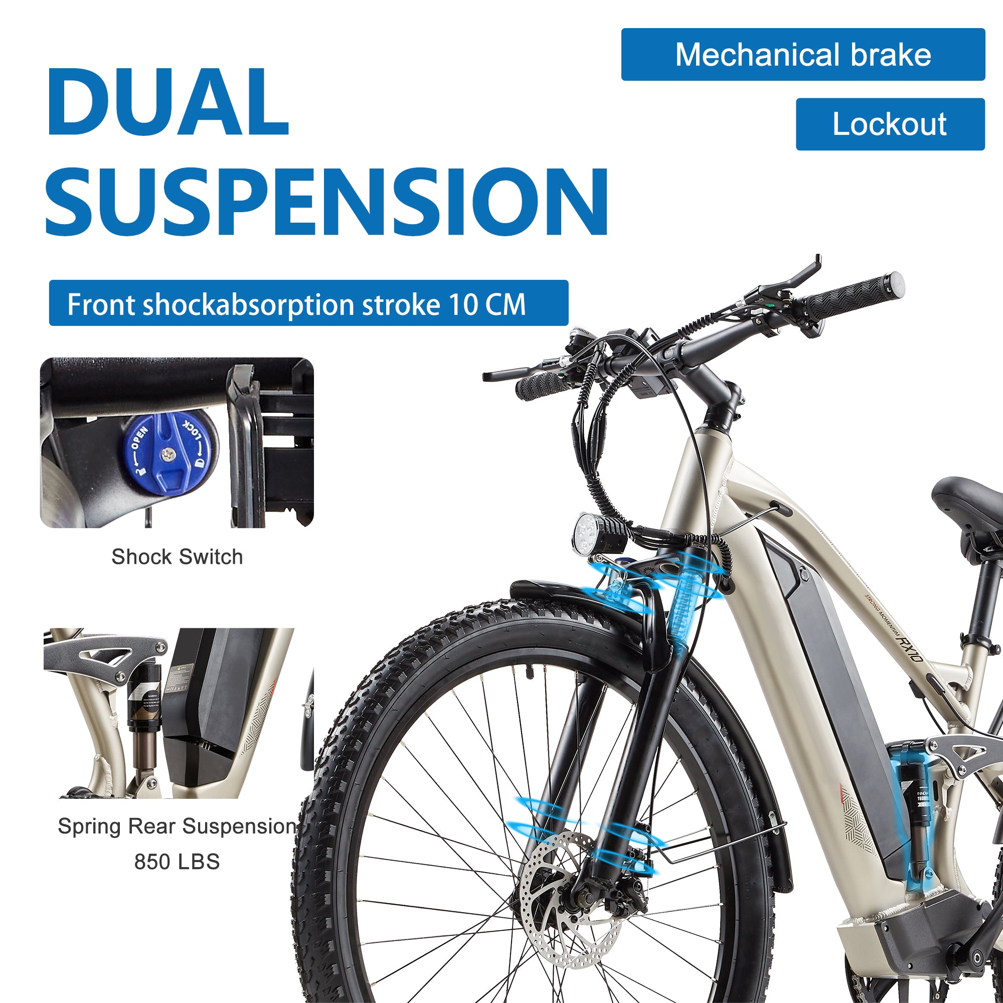 Dual suspension ebike sales